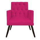 Kit Poltrona E Puff Fernanda Suede Pink