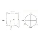 Kit Poltrona E Puff Luna Decorativa Curvo Orgânico Boucle Beg