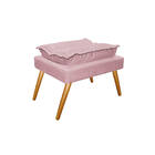 Kit Poltrona E Puff Opala Palito Corano - Doce Sonho Móveis -