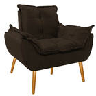 Kit Poltrona E Puff Opala Palito Corano - Doce Sonho Móveis -