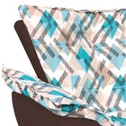 Kit Poltrona E Puff Opala Suede Com D33 Pés Palito Castanho D