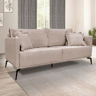 Kit Poltrona E Sofá Living 2 Lugares 1 60m Sirius Linho Areia