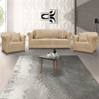 Kit Poltrona E Sofá Living 2 Lugares 1 60m Vênus Linho Pés Ca