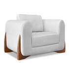 Kit Poltrona E Sofá Living 2 Lugares 1 80m Lottus Linho Pés C