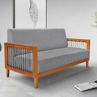 Kit Poltrona E Sofá Living 2 Lugares Marilia 1 60m Linho Base