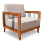 Kit Poltrona E Sofá Living 2 Lugares Marilia 1 60m Linho Base