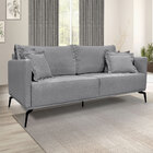 Kit Poltrona E Sofá Living 3 Lugares 2 20m Sirius Linho Grafi