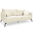 Kit Poltrona E Sofá Living 3 Lugares 2 20m Sirius Linho Pés M