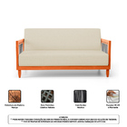 Kit Poltrona E Sofá Varanda Samoa Madeira Maciça Com Cordas N