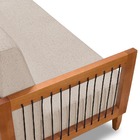 Kit Poltrona E Sofá Varanda Samoa Madeira Maciça Com Cordas N