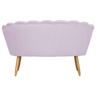 Kit Poltrona Mais Namoradeira Pétala Suede - Várias Cores - D