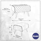 Kit Poltrona Milena Com Puff Viseo Linho Geométrico Capuccino