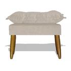 Kit Poltrona Opala Com Puff Opala - Bege Bege