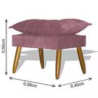 Kit Poltrona Opala Com Puff Opala - Rosê Rosê