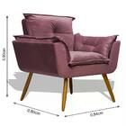 Kit Poltrona Opala Com Puff Opala - Rosê Rosê