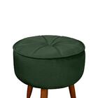 Kit Poltrona Pétala E Puff Decorativo Ariel Verde