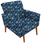 Kit Poltrona Sala De Estar Escritório Alexia Floral 40