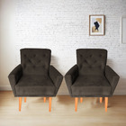 Kit Poltronas Decorativa Sala De Estar Ou Escritorio Camila M