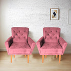 Kit Poltronas Decorativa Sala De Estar Ou Escritorio Camila R