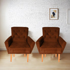 Kit Poltronas Decorativa Sala De Estar Ou Escritorio Camila T