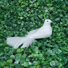 Kit Pomba Branca Plumas 17cm 3 Unidades Enfeite Natal - Magizi