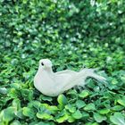 Kit Pomba Branca Plumas 9cm 6 Unidades Enfeite Natal - Magizi