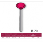 Kit Ponta Abrasiva Rosa 5 Pçs Micro Retífica- Dremel Haste Ø1