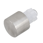 Kit Ponteira Glam Tampa Cromo Escovado 20mm 2 peças Inspire