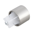 Kit Ponteira Tampa Glam Reta Cromo Escovado 28mm 2 peças Inspire