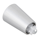 Kit Ponteira Vic Pommel Cromo Brilhante 20mm 2 peças Inspire