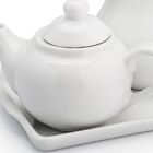 Kit Porcelana: Bandeja Retangular, Bule 500 Ml E Jarra 750ml