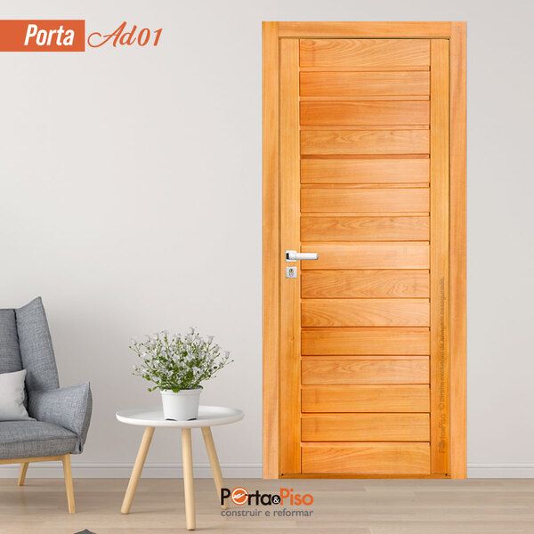 Kit Porta Ad01 Tauari Mapaf 215x74,5 Abertura Lado Direito