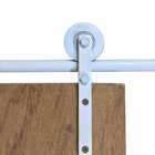 Kit Porta Celeiro 2 Roldanas Aparente - Tubular 2,00 M - Bran