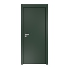 Kit Porta com Batente de Giro Lisa Madeira Sarrafeada Lacca Touch Verde Ambos os Lados 2,1x1mx3,5cm Concrem