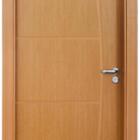 Kit Porta Com Batente Decorada Mogno Pintura Uv Esquerda - 21