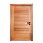 Kit Porta Completa Ad01 90x210cm Fechadura Preta Em Madeira M