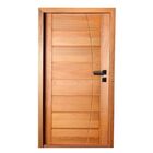 Kit Porta Completa Bbb Frisada Em Arco 62x210cm Fechadura Pre