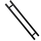 Kit Porta Completa Pivotante Belga 110x210cm Puxador Preto Em