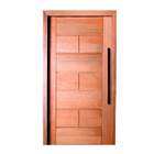 Kit Porta Completa Pivotante Malta 100x210cm Puxador Preto Em