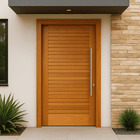 Kit Porta Completa Pivotante Suiça 120x210cm Madeira Tauari