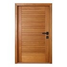 Kit Porta Completa Suiça 72x210cm Fechadura Preta Em Madeira