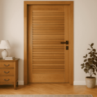 Kit Porta Completa Suiça 90x210cm Fechadura Preta Em Madeira