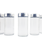 Kit Porta Condimento Com Suporte Vertical E 10 Potes De Vidro