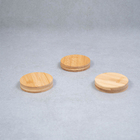 Kit Porta Copos De Bambu Redondo 12 Peças - Mozcada Natural U