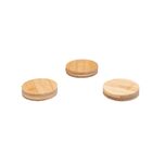 Kit Porta Copos De Bambu Redondo 12 Peças - Mozcada Natural U