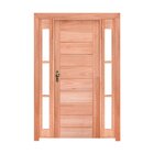 Kit Porta De Abrir Madeira 2 Vitrô 213cmx146cmx12cm Pe30 Aber