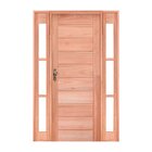 Kit Porta De Abrir Madeira 2 Vitrô 213cmx146cmx12cm Pe30 Aber