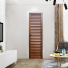 kit Porta de Alumínio de Giro Esquerdo 210x80cm com Batente 12cm Veneziana Líder