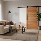 Kit Porta De Correr Completa Ad01 112x210cm Em Madeira Maciça