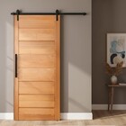 Kit Porta De Correr Completa Bbb 72x210cm Em Madeira Maciça T